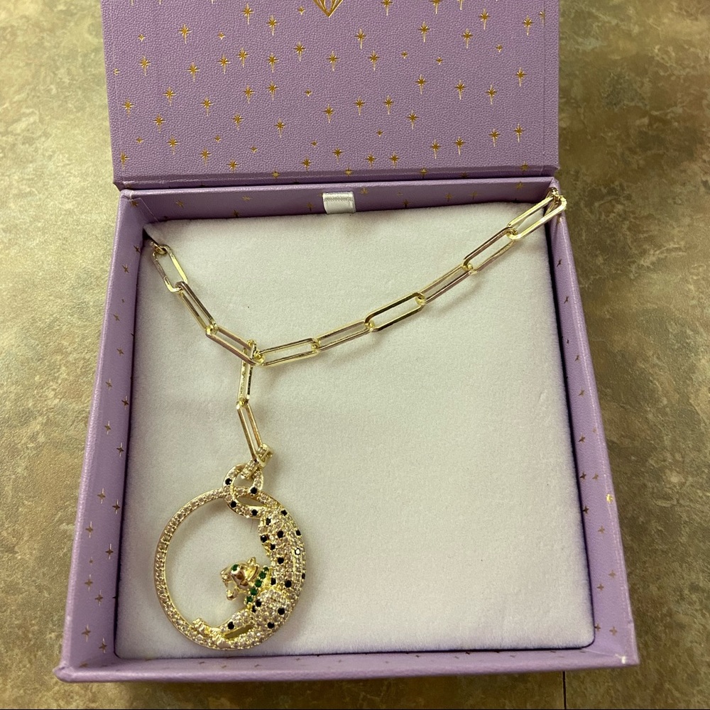 Jaguar Lariat Necklace Miranda Maria Necklace